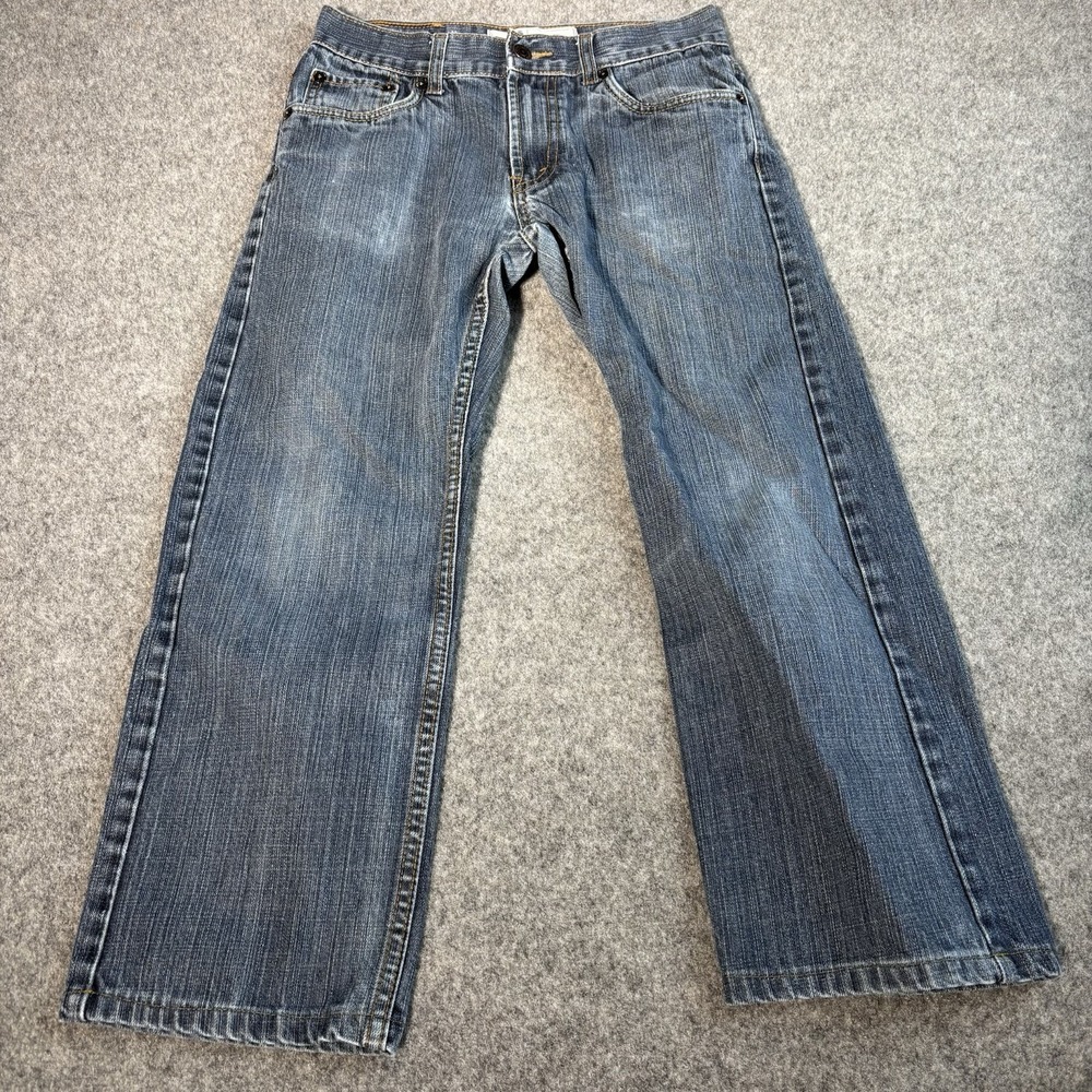 Levi 505 Jeans Youth Boys 14 Regular (Fits 26x23) Straight Leg Medium Wash Blue
